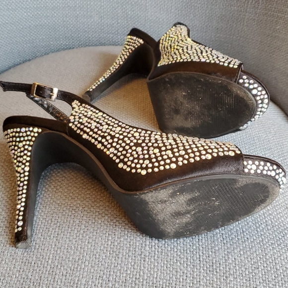 Bella Luna Rhinestone Slingbacks - Picture 4 of 4